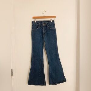 Vintage Levis 684 Big Bell Bottoms Denim 28X31 Made in USA Orange Tab 70s 60s